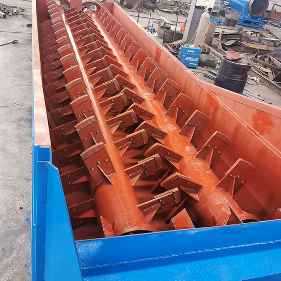 Manganerz-Mineralverarbeitungsausrüstung Ton-Sand-Kies-Waschmaschine Doppelspiralschnecken-Holzwaschmaschine