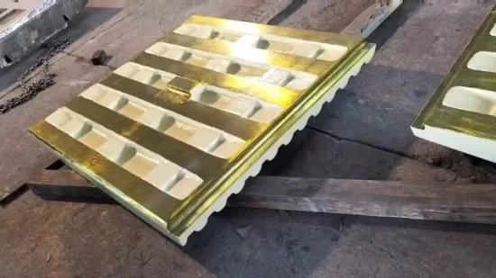 Backenplattenanzug aus hochmanganhaltigem Stahl Mn18cr2 Telsmith Jci KPI Backenbrecher-Verschleißteile